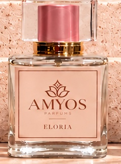 AMYOS ELORIA perfume bottle – soft warm comforting scent